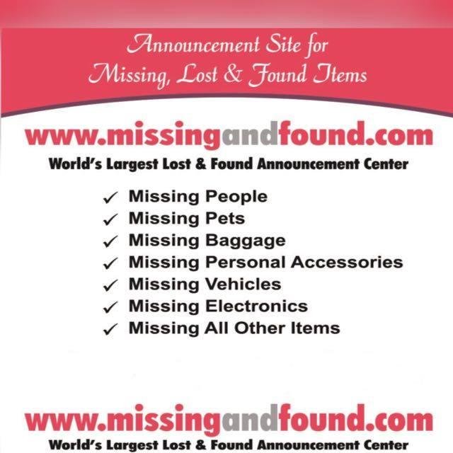 Missing, Lost and found 🌎 WhatsApp Group
