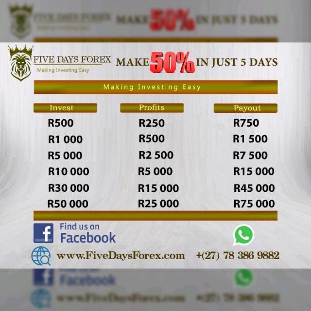 📈01 Five Days Forex 📉 WhatsApp Group