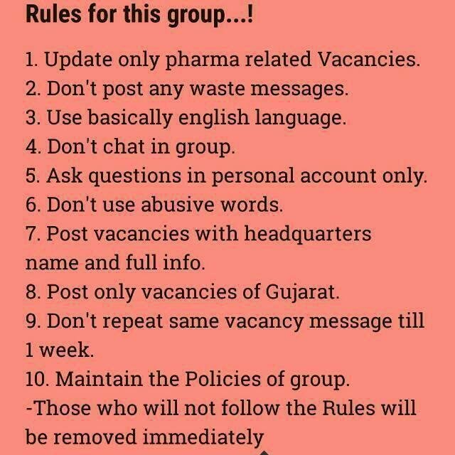 Pharma WhatsApp Group